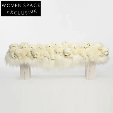 Luxurious Modern Fabric Accent Bench with Solid Wood Legs, Versatile Seating