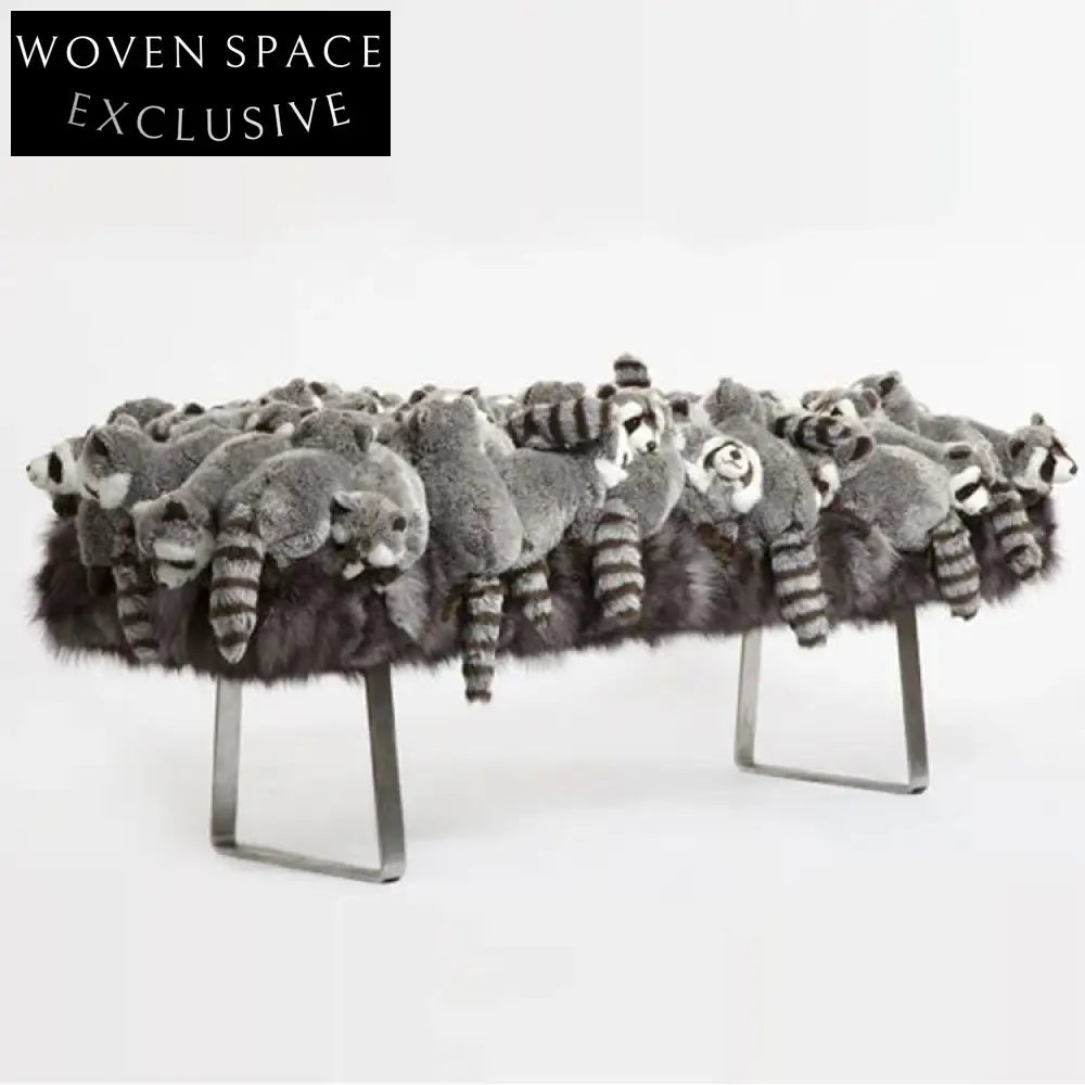 Luxurious Modern Fabric Accent Bench with Solid Wood Legs, Versatile Seating