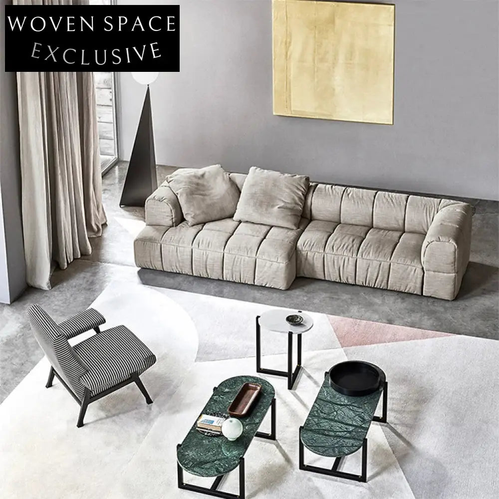 Luxurious Modern Fabric Modular Corner Sofa Set for Elegant Living Room Spaces