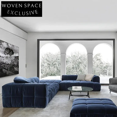 Luxurious Modern Fabric Modular Corner Sofa Set for Elegant Living Room Spaces