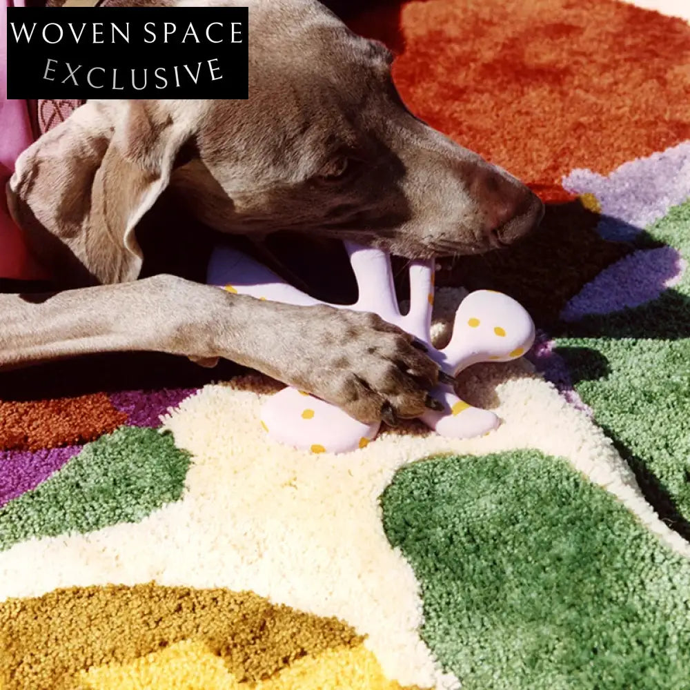 Luxurious Modern Geometric Area Rug, Durable Polyester Fiber, Living Room Carpet