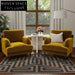 Luxurious Modern Geometric Design Polyester Hand-Tufted Area Rug for Living Room