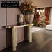 Luxurious Modern Italian Marble Console Table with Stainless Steel Base