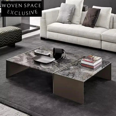 Luxurious Modern Italian Marble Top Living Room Coffee Table