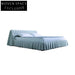 Luxurious Modern King Size Upholstered Bed with Microfiber Leather Frame