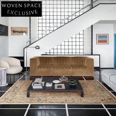 Luxurious Modern Lamb Wool Chesterfield Sectional Sofa for Living Room Furniture