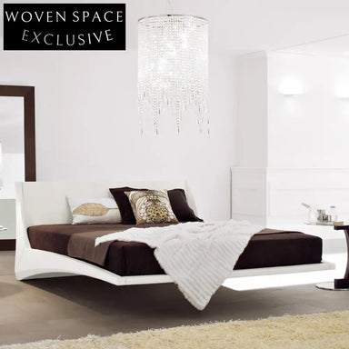 Luxurious Modern Leather Soft Bed Frame with Designer King Size Comfort