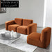 Luxurious Modern Leather Upholstered Living Room Sectional Sofa