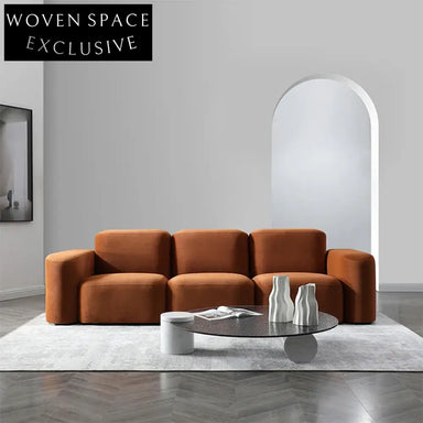 Luxurious Modern Leather Upholstered Living Room Sectional Sofa