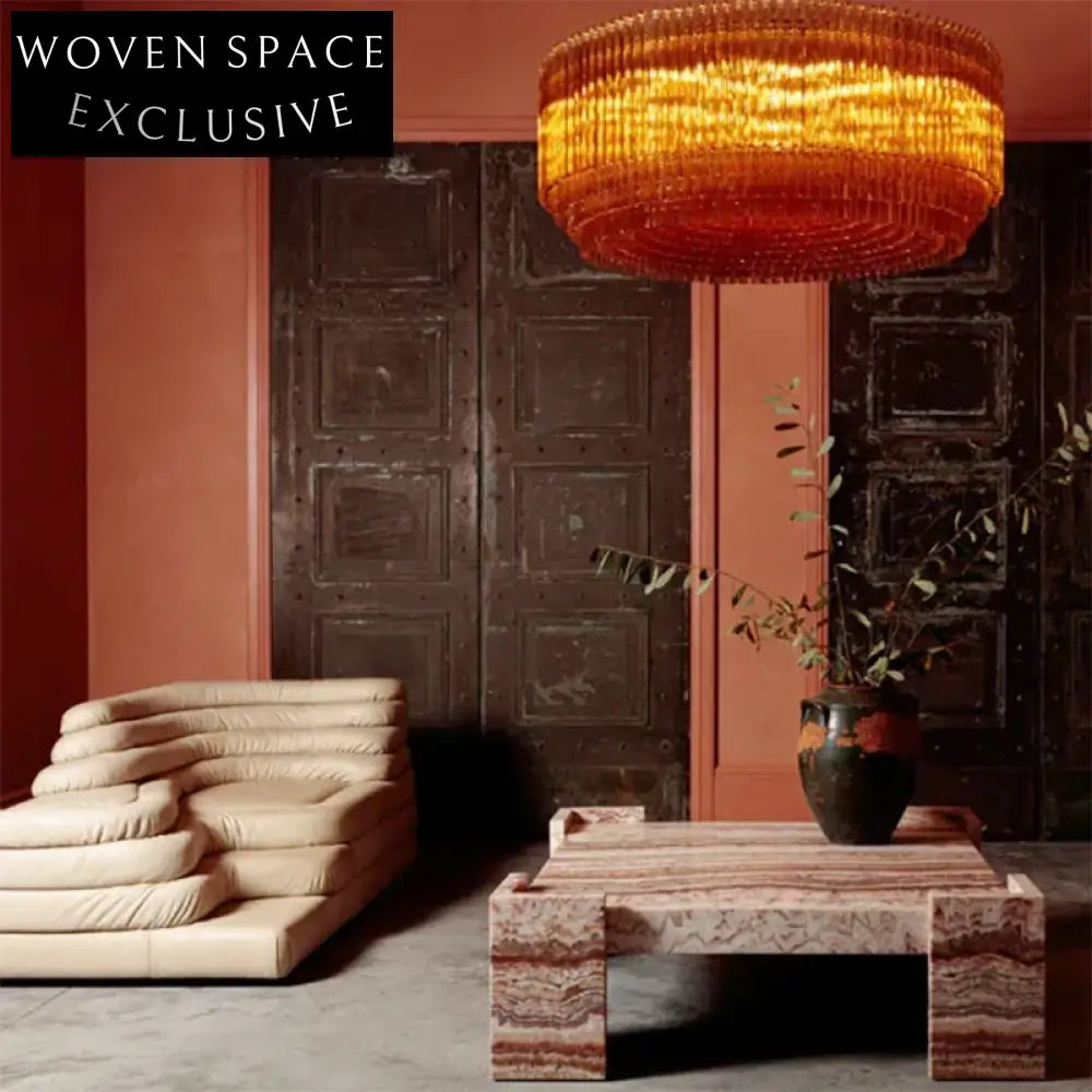 Luxurious Modern Natural Stone Square Marble Living Room Coffee Table