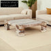 Luxurious Modern Natural Stone Square Marble Living Room Coffee Table