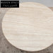Luxurious Modern Natural Travertine Marble Top Round Living Room Coffee Table