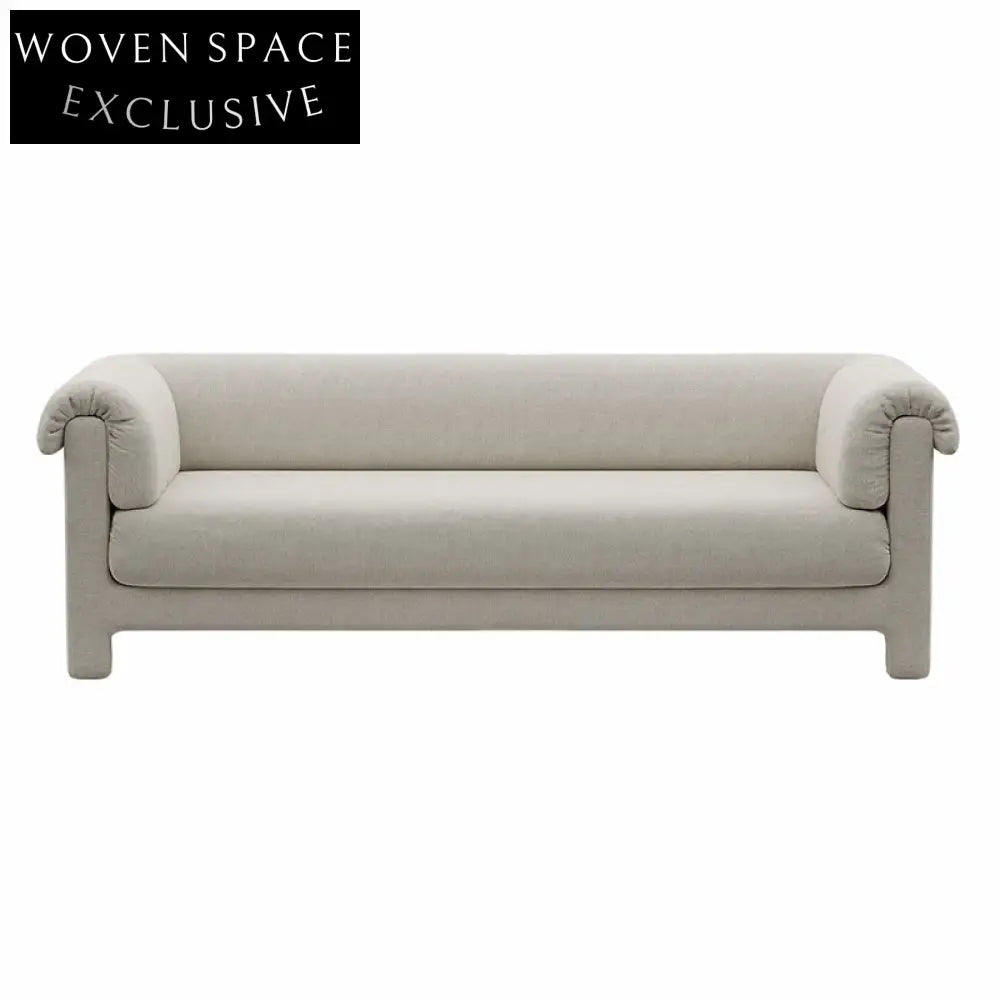 Luxurious Modern Solid Wood Upholstered Modular Living Room Sofa for Home