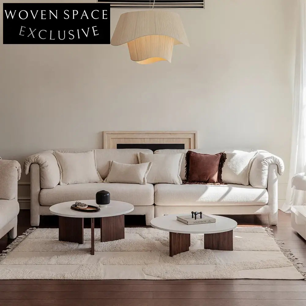 Luxurious Modern Solid Wood Upholstered Modular Living Room Sofa for Home