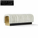 Luxurious Modern Upholstered Entryway Bench, Elegant Living Room Vanity Seating