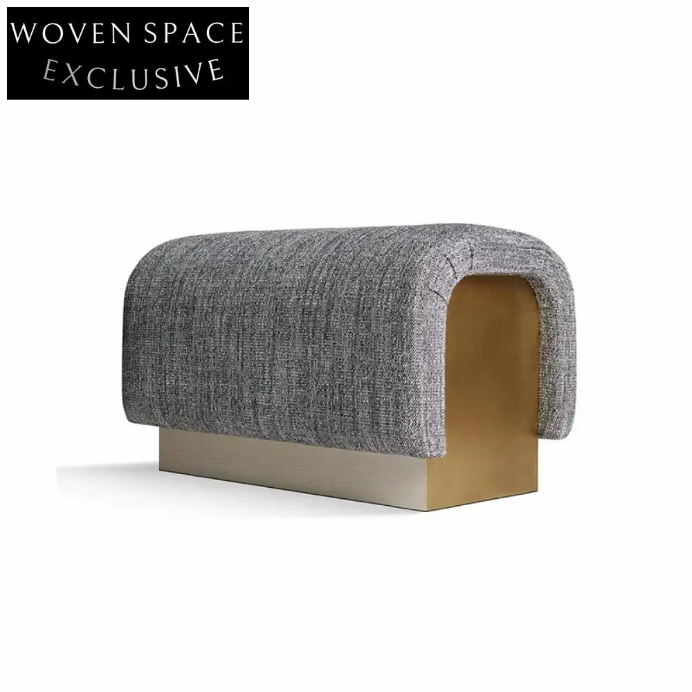 Luxurious Modern Upholstered Entryway Bench, Elegant Living Room Vanity Seating