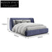 Luxurious Modern Velvet Fabric Upholstered Wooden Bed Frame for Bedroom