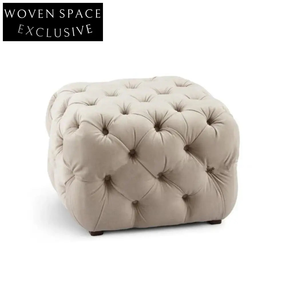 Luxurious Modern Velvet Tufted Storage Ottoman Bench for Bedroom Living Room