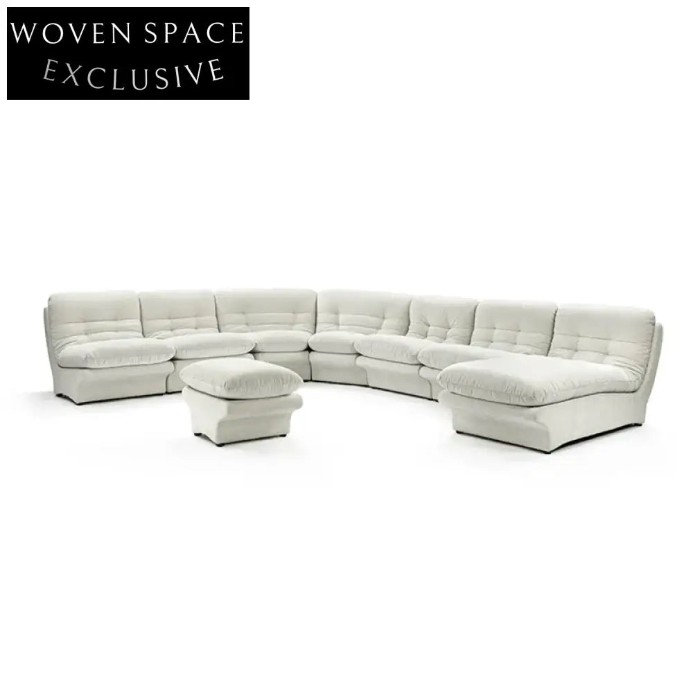 Luxurious Modular Velvet Sectional Sofa Set – L-Shaped, Customizable, Plush Comfort