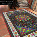 Luxurious Moroccan Tribal Abstract Polyester Durable Floor Rug for Modern Homes