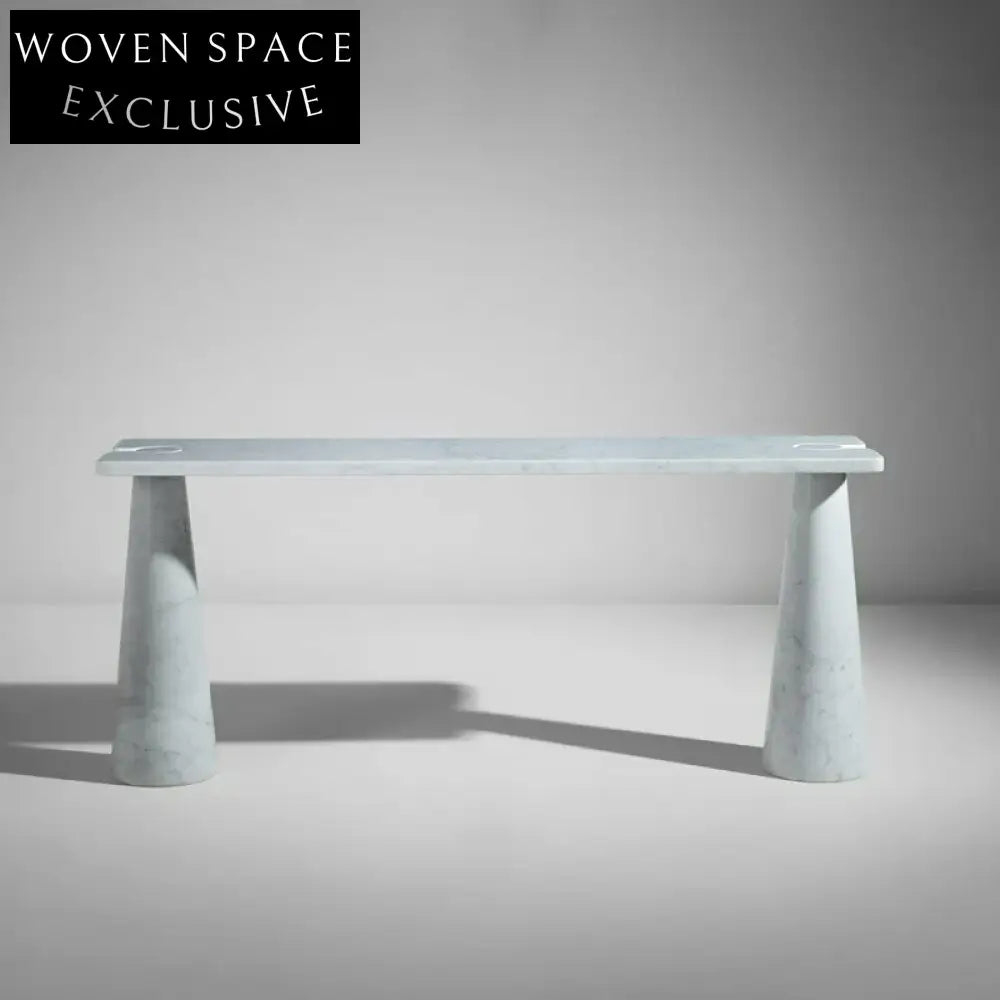 Luxurious Natural Marble Console Table for Entryway Living Room Accent Furniture