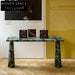 Luxurious Natural Marble Console Table for Entryway Living Room Accent Furniture