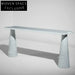 Luxurious Natural Marble Console Table for Entryway Living Room Accent Furniture