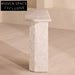 Luxurious Natural Travertine Stone Console Table for Modern Living Room Entryway