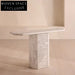 Luxurious Natural Travertine Stone Console Table for Modern Living Room Entryway