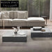 Luxurious Nordic Minimalist Square Marble Stainless Steel Living Room Coffee Table