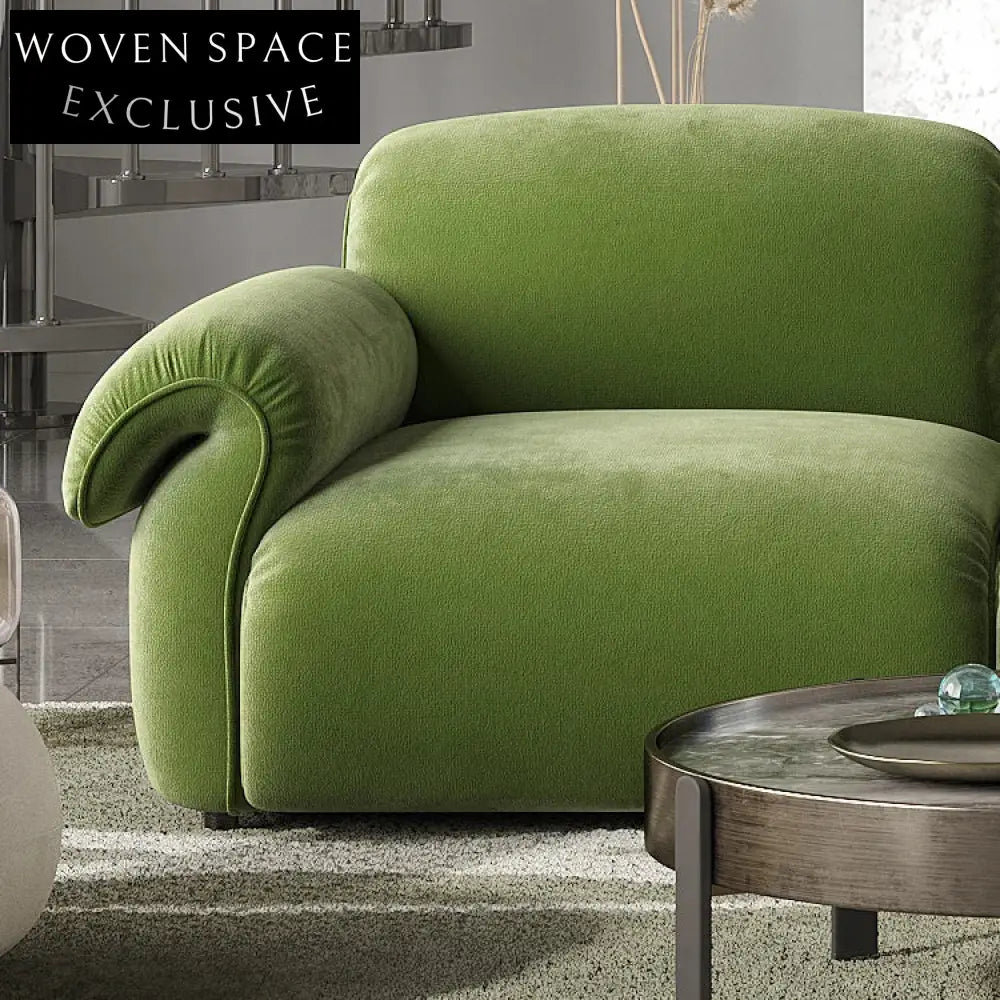 Luxurious Nordic Minimalist Velvet Upholstery Chesterfield Sofa for 4 Seaters