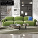 Luxurious Nordic Minimalist Velvet Upholstery Chesterfield Sofa for 4 Seaters