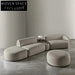 Luxurious Nordic Modern Modular Sectional Sofa with Teddy Fabric Upholstery