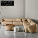 Luxurious Nordic Modern Modular Sectional Sofa with Teddy Fabric Upholstery