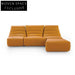 Luxurious Nordic Modular Fabric Sectional Sofa Set with Ottoman