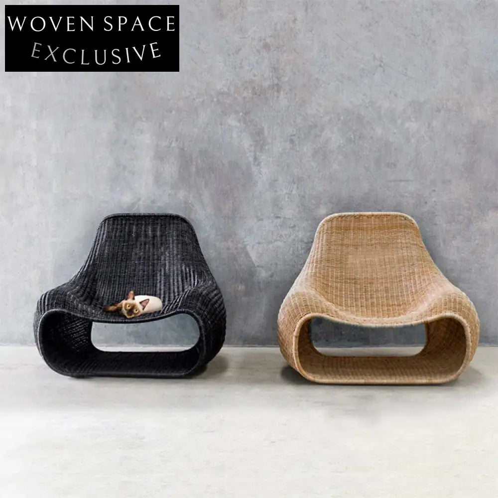 Luxurious Nordic Outdoor Rattan Wicker Lounge Chair for Patio Garden Comfort