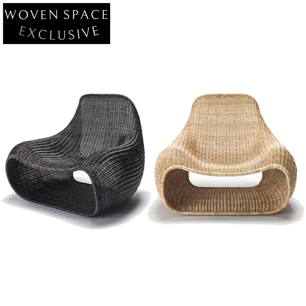 Luxurious Nordic Outdoor Rattan Wicker Lounge Chair for Patio Garden Comfort