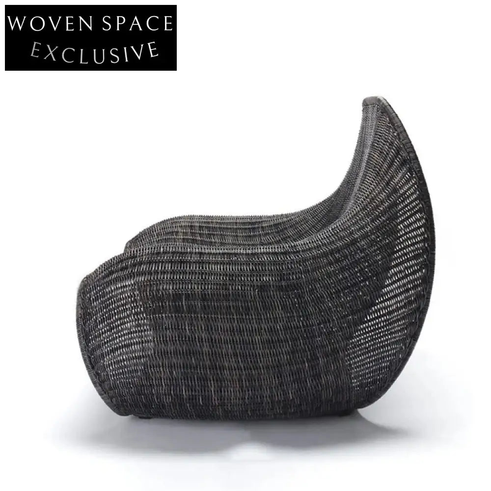 Luxurious Nordic Outdoor Rattan Wicker Lounge Chair for Patio Garden Comfort