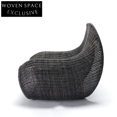 Luxurious Nordic Outdoor Rattan Wicker Lounge Chair for Patio Garden Comfort