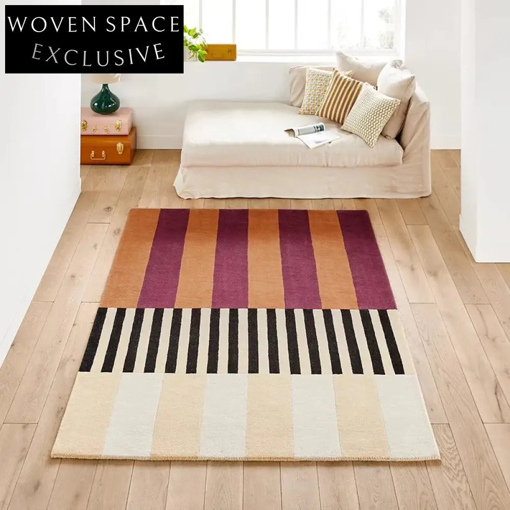 Luxurious Nordic Retro Modern Custom Polyester Area Rug for Bedroom Living Room