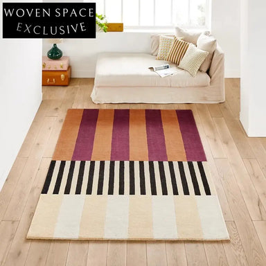 Luxurious Nordic Retro Modern Custom Polyester Area Rug for Bedroom Living Room