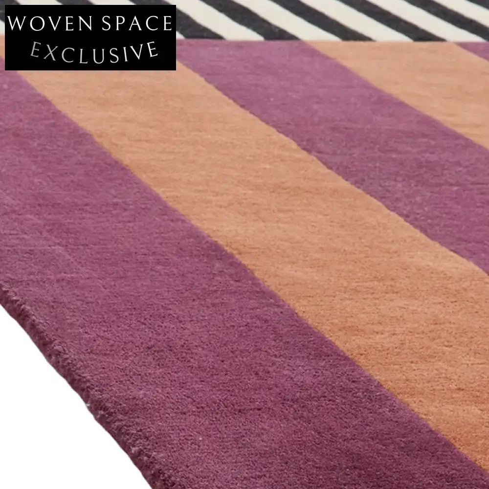 Luxurious Nordic Retro Modern Custom Polyester Area Rug for Bedroom Living Room