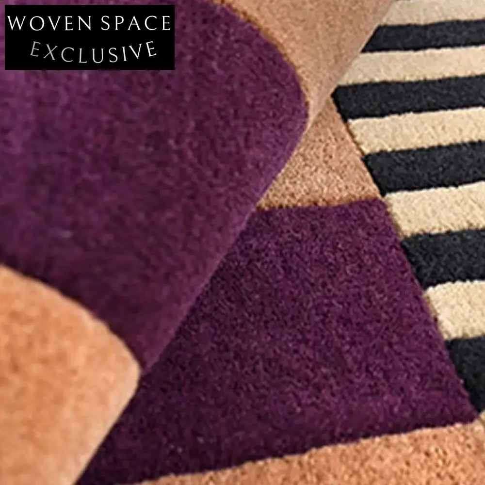 Luxurious Nordic Retro Modern Custom Polyester Area Rug for Bedroom Living Room