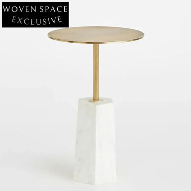 Luxurious Nordic Round Marble Coffee Table with Golden Stainless Steel Base