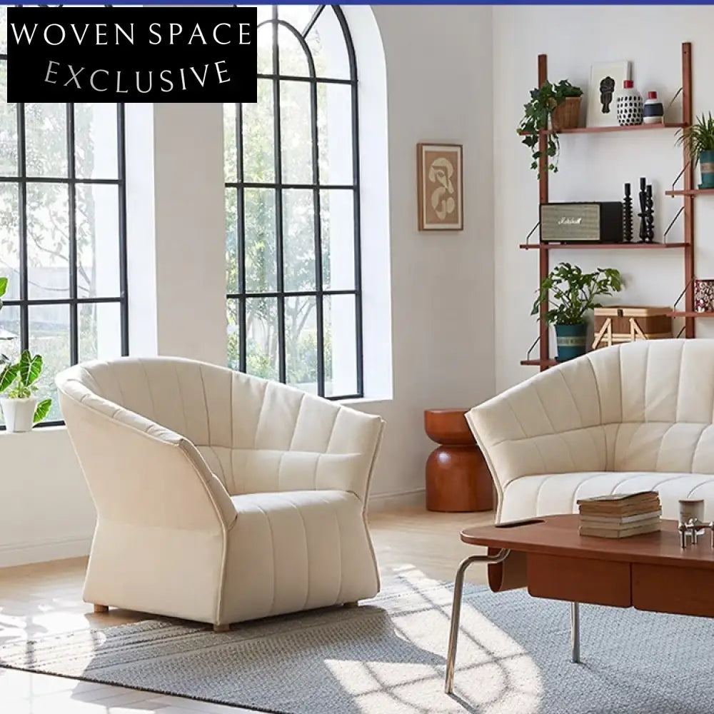 Luxurious Nordic Style Fabric Upholstered Modern Living Room Sofa Set