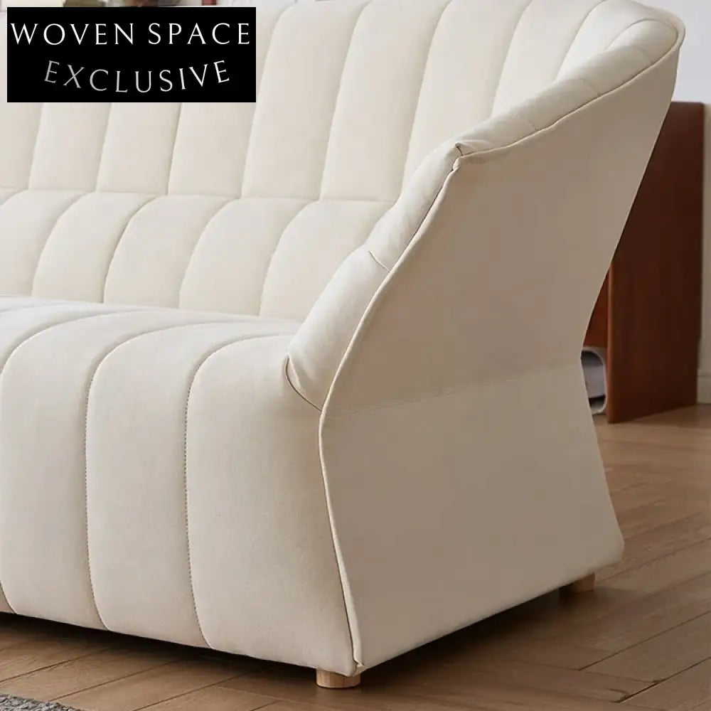 Luxurious Nordic Style Fabric Upholstered Modern Living Room Sofa Set