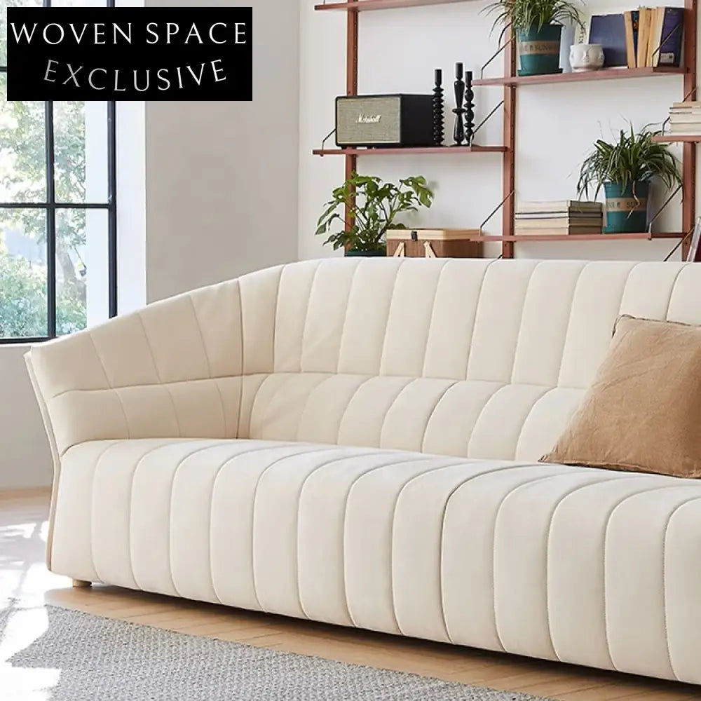 Luxurious Nordic Style Fabric Upholstered Modern Living Room Sofa Set