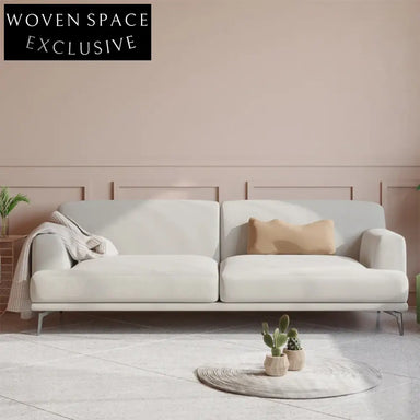 Luxurious Nordic Velvet Corner Sofa for Living Room, Large Rectangle Shape