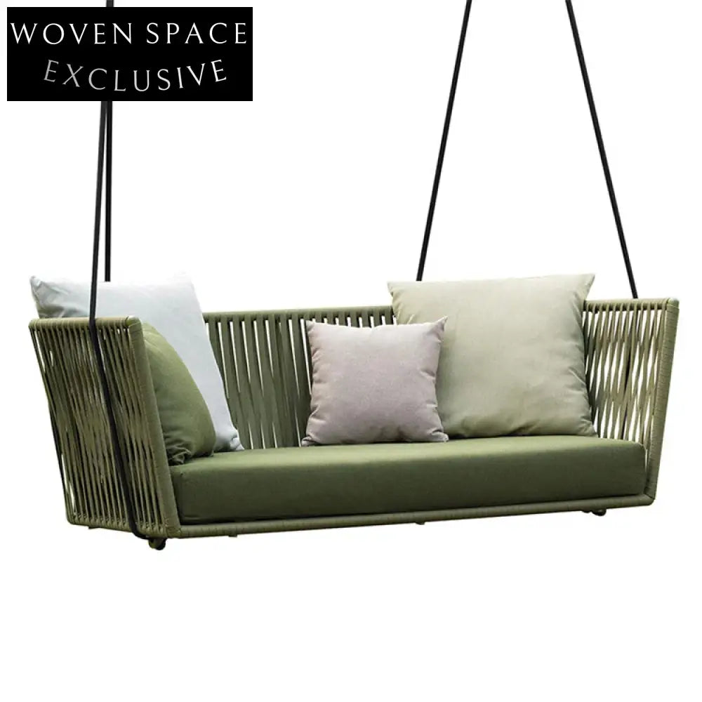 Luxurious Outdoor Patio Hanging Swing Chair with Plush Cushions