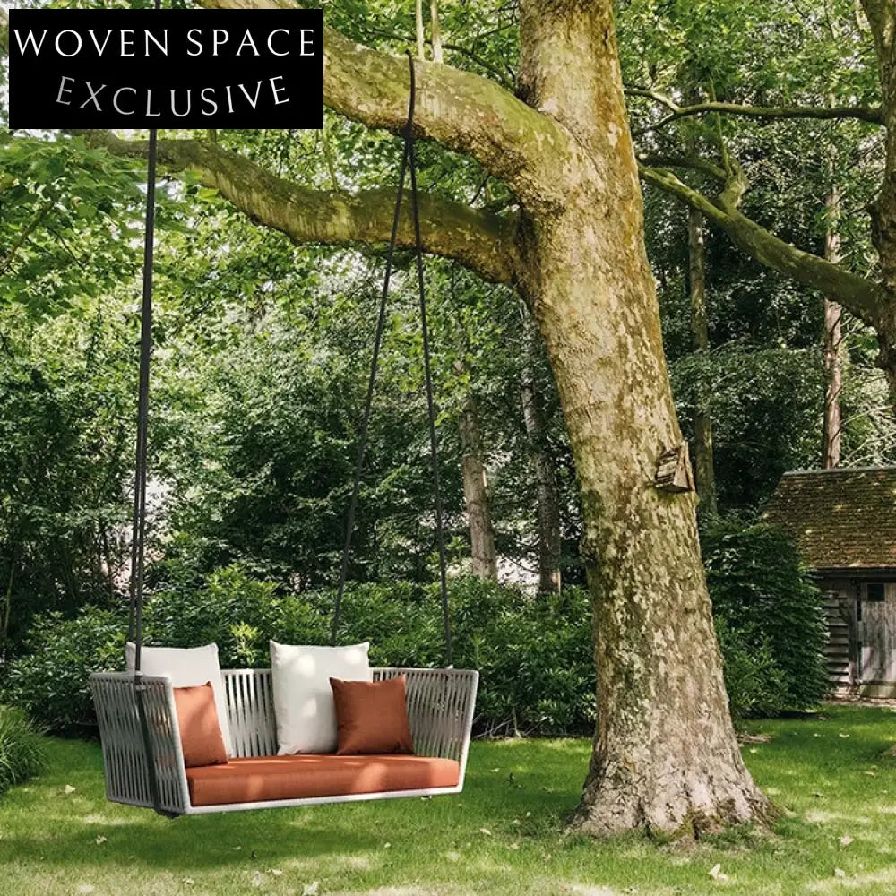 Luxurious Outdoor Patio Hanging Swing Chair with Plush Cushions